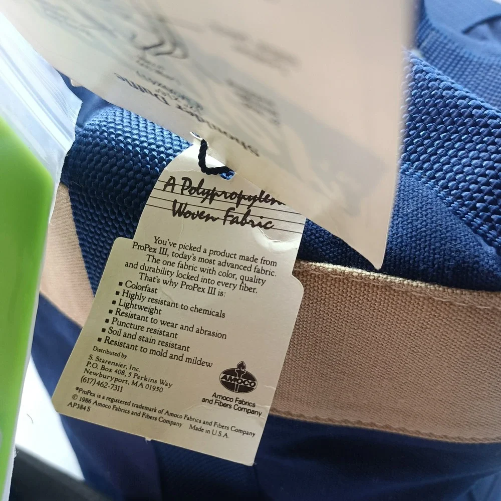 Vtg Lark Rugger Shoulder Duffle Bag Navy Blue ProPex III Made in USA 307/83 NWT